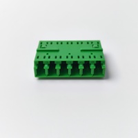 High Performance SM LC/APC Six-flange Fiber Optic Adapter