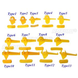 Juego de 12 protectores de llanta de nailon para máquina desmontadora de neumáticos, insertos de cabeza para máquina de cambio de neumáticos, color amarillo - Product Image 2