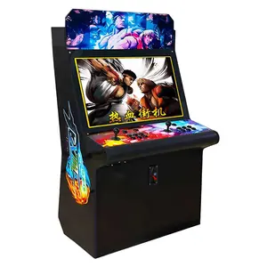 Penjualan murah kabinet berkelahi mesin Video Game tempur jalanan yang dioperasikan dengan koin permainan pendorong koin Arcade