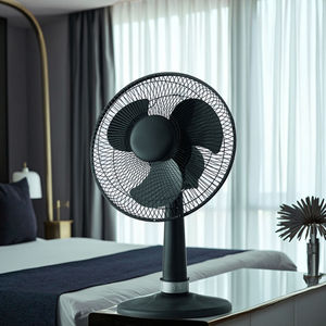 Ventilateur électrique 110V 220V à moteur AC, écologique, silencieux, à commande mécanique, en plastique, pour installation sur table ou en voiture - Product Image 2