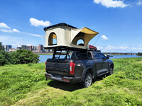 Tente de toit pliante ultralégère en plastique ABS avec coque latérale ouverte Tente de toit de voiture à coque rigide Tente de toit de camionnette pour le camping