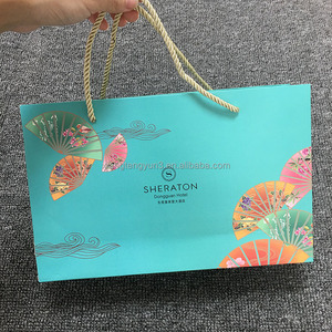 Tùy Chỉnh Sang Trọng Vàng Lá Mờ Nổi Có Thể Tái Chế Bông Sợi Dây Thừng Xử Lý Mạnh Mẽ Giấy Cửa Hàng Quần Áo Mua Sắm Túi Logo Lớn Trung Bình - Product Image 6