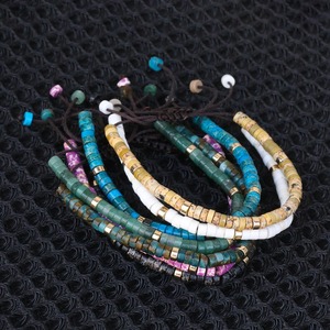 2x4mm pietra naturale occhio di tigre braccialetto di perle per <span class=keywords><strong>le</strong></span> donne uomini della Boemia equilibrio di guarigione regolabile minimalisti bracciali gioielli - Product Image 4