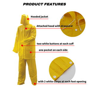 Traje Impermeable de 2 Piezas de 0.2mm de Grosor con Características de Seguridad - Product Image 3
