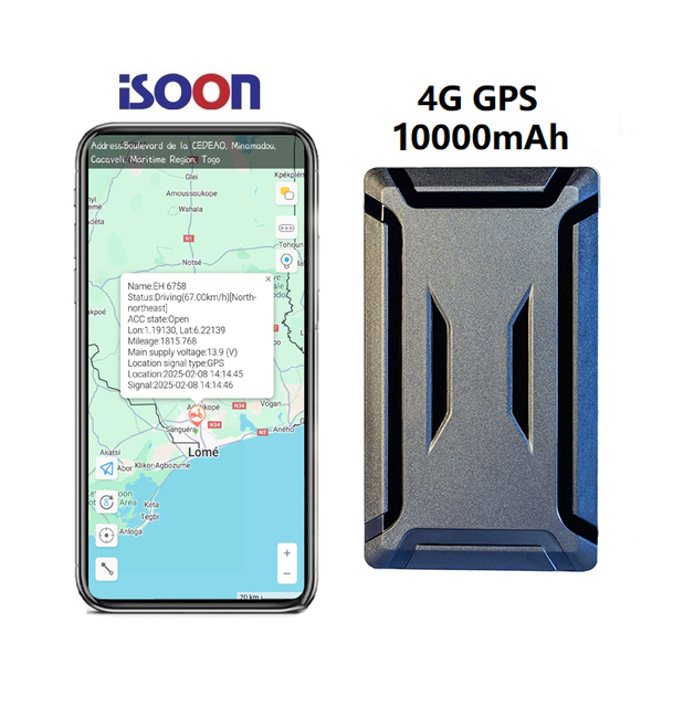 10000mah 4g Wireless Tracking Magnetic Vehicle Car Tracker Gps Tracker 10000 Long Life Battery Gps with Long Battery Life Magnet