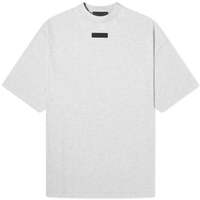 T-shirts pour hommes surdimensionnés avec patch en caoutchouc personnalisé, coupe décontractée, épaules tombantes, t-shirt uni
