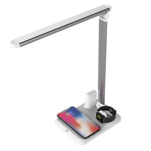 Lampe de bureau pliable multifonctionnelle 4 en 1 Lampe de protection des yeux avec chargeur sans fil pour téléphone portable pour <span class=keywords><strong>Apple</strong></span> Iwatch pour <span class=keywords><strong>AirPods</strong></span> - Product Image 5