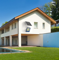 Projecteurs solaires pour l'éclairage extérieur des paysages, étanches, pour jardins, couloirs, parkings, bandes lumineuses de surveillance.