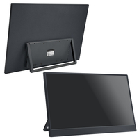 Écran tactile étendu FHD de 15,6 pouces pour ordinateur portable PC PS4 Xbox Switch avec support réglable, moniteur de jeu portable