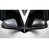 TIYPEOR Cover Spion Full Set Serat Karbon Pemasangan Mudah Pengganti Casing untuk BMW Z4 G29 1 Ser F40 2 Ser F44 F46 X1 F48 2019+