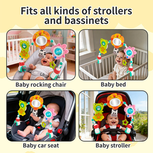 Juguete <span class=keywords><strong>Colgante</strong></span> <span class=keywords><strong>para</strong></span> Cuna de Bebé Recién Nacido, Juguetes <span class=keywords><strong>para</strong></span> Asiento de Carro, Móviles Ajustables <span class=keywords><strong>para</strong></span> Bebé con Espejo, Sonajeros, Mordedores y Colgantes - Product Image 4