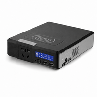 Stasiun Daya Portabel Mini 1.4kg, Generator Tenaga Surya 154Wh/200W, Multi-Output AC/DC/USB-C untuk Keadaan Darurat Pemadaman Listrik di Rumah