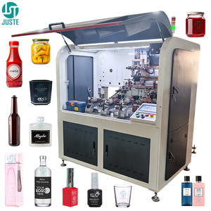 Machine d'impression sérigraphique rotative de haute précision pour bouteilles en acier inoxydable, métal, <span class=keywords><strong>verre</strong></span>, bouteilles cubiques, de shampoing pour bébé, de bière et de grands flacons - Product Image 1