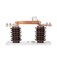 Desconectores de alta tensión para exteriores GW9-10/630A 10KV, interruptor de cuchilla 35KV 1250A, interruptor aislador con aislante de porcelana, operación manual