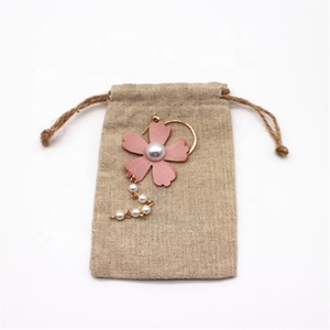 Sac cadeau de bijoux écologique avec cordon de serrage avec logo brodé imprimé <span class=keywords><strong>personnalisé</strong></span> <span class=keywords><strong>Sachet</strong></span> en lin <span class=keywords><strong>lavande</strong></span> Sac à poussière - Product Image 2