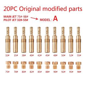 20pcs摩托车化油器主喷射套件套装慢速先导喷射主喷射器喷嘴，用于Nsr Pwk Pwm Pe Oko Keihin Koso Carb - Product Image 2