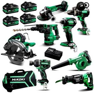 HiKOKIs KC36D8P1(PMZ) 220-240V 5.0/2.5Ah Brushless Li-ion 8pce Kit + Extra Battery (ST Exclusive) OEM 3-Year Warranty 6000 - Product Image 3