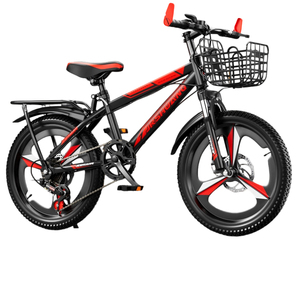 Vélo de montagne Ruidongle avec cadre en acier au carbone, fourche avant à ressort, amortisseur, panier en plastique pour enfants - Product Image 1