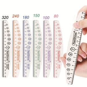 Lima de <span class=keywords><strong>uñas</strong></span> de <span class=keywords><strong>media</strong></span> <span class=keywords><strong>luna</strong></span> <span class=keywords><strong>con</strong></span> regla de doble cara <span class=keywords><strong>con</strong></span> logotipo impreso personalizado profesional 80 100 150 240 320 Lima japonesa de lija de grano - Product Image 1