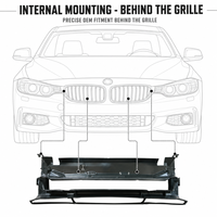 Conduit d'air inférieur de précision 1:1 pour BMW Série 4 F32 F33 F36, correspondant à l'OE 51747290609, sans espaces de montage, pièces de haute qualité