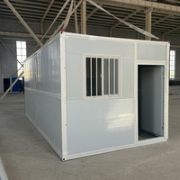 Conteneur d'expédition pliable, maison préfabriquée en kit, mini-maison portable, maisons conteneurs en capsule, bureau conteneur préfabriqué