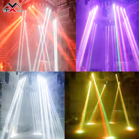 Luces Profesionales para Fiestas, Iluminación de Escenario Sharpy, Barra de Luces LED de 10W RGBW con 4 Cabezas Móviles, Luces para DJ, Control DMX512, 540° Pan/Tilt