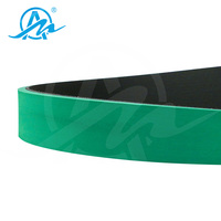 Ceinture en caoutchouc verte de ceinture de colle de dossier de haute qualité de prix usine-vert