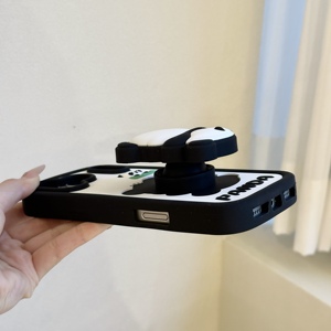 Custodia Protettiva 3D Panda Cartoon in Silicone Morbido Antiurto per iPhone 17 Pro Max 16 15 Plus 14 13 12 Pro Max - Product Image 3