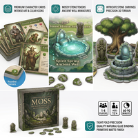 Jeu de société de rôle avec boîte rigide articulée certifiée FSC Mix, finition mate anti-rayures pour une exploration immersive des donjons, étui Heritage