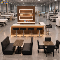 Idées de design de bar à domicile de luxe, comptoir de bar en Corian blanc sur mesure de qualité supérieure, design moderne en forme de L, ensemble de comptoirs pour restaurant, café, bar
