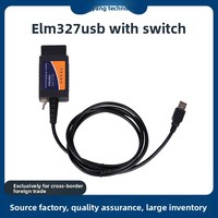 ELM327 USB OBD2 con Interruptor HS/MS 25K80, Adaptador Oculto para Automóvil CH340T OLIVER, Compatible con Múltiples Modelos