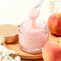 Crème hydratante pour le visage à la pectine de pêche et à la niacinamide pour les peaux sèches avec collagène, céramide, panthénol, soin de la peau pour une peau de verre