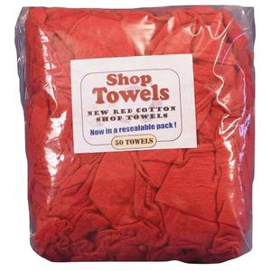 Paquete <span class=keywords><strong>de</strong></span> 50 Toallas Industriales Rojas para Mecánicos, para Limpieza <span class=keywords><strong>de</strong></span> Grasa y Aceite, 14''X13'' - Product Image 6