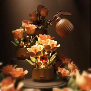 Forever-Fresh Flower Building <b>Blocks</b> 40-Piece Electric Rose Bouquet Toy; Simulated Watering Brick Perfect Birthday - Product Image 5