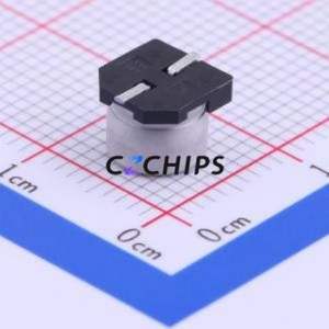 Condensador Electrolítico de Aluminio SMD VEZ680M0JTR-0605, D6.3xL5.3mm 68uF 20% 6.3V 6.3mm - Product Image 2