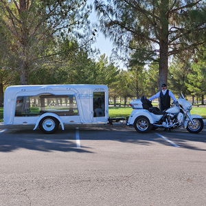 Nouveau design, voiture funéraire de luxe à structure en acier blanc, à essieu unique, tractable, pour transport de cercueil - Vente chaude - Product Image 6