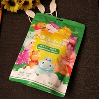 Sachet d'emballage alimentaire en PE anti-humidité scellé sur trois côtés avec fenêtre transparente, sac sous vide pour biscuits, noix, thé, cadeaux
