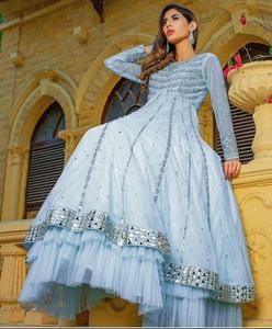 Diseño elegante hermoso vestido hasta el suelo bordado pesado elegante vestido de fiesta de boda vestido de noche 2025 ocasión especial - Product Image 1