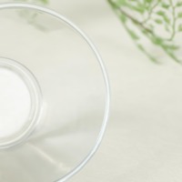Экологичная стеклянная миска из содовой и извести, большие маленькие размеры для подачи фруктового овощного салата, прозрачная стеклянная чаша
