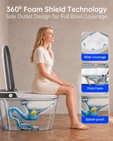 Moderne Smart-Toilette Neues Design Wasserklosett Fernbedienung Einteiliges Elektrisches Bidet Intelligente Toilette für Premium-Villen
