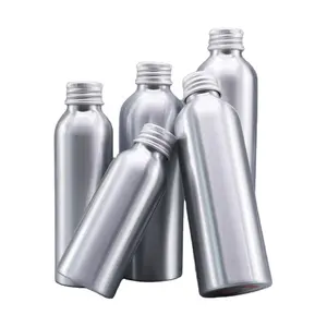 30ml 50ml 100ml 200ml 250ml 500ml Wholesale Aluminum Bottle With Aluminum Screw Cap For Sale
