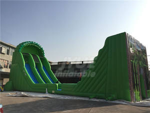 Divertido comercial China inflable de la línea con tobogán gigante teleférico <span class=keywords><strong>para</strong></span> <span class=keywords><strong>adultos</strong></span> y niños - Product Image 4