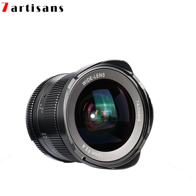 7artisans 12mm F2.8 APS-C Manual Focus Wide Angle Prime Lens for Canon EOSM Fuji X M43 for Sony E Mount Cameras A6500 A6300 XT2