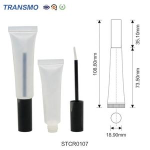 Tubo Exprimible para Brillo Labial, Tubos Vacíos para Aceite Labial, Bálsamo Labial, Envase para Brillo Labial con Pincel OEM - Product Image 3