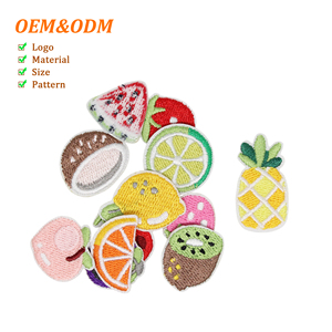 YONGZHU Patchs brodés personnalisés en feutre éco-responsable avec motifs de fruits de dessin animé, autocollants auto-adhésifs <span class=keywords><strong>pour</strong></span> la décoration de vêtements et de chapeaux - Product Image 1