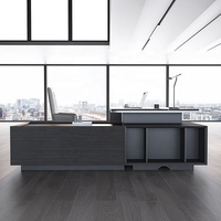 Mobilier de bureau de luxe européen moderne, bureau de direction, bureau de directeur de patron