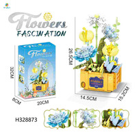 174 pièces blocs de construction succulents bricolage gothique Simulation plante briques éducatifs Puzzle jouets pour adultes décor à la maison modèle Type