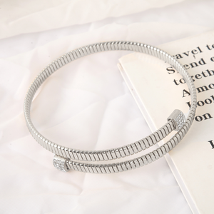 Nouvel ensemble collier ras-du-cou et bracelet <span class=keywords><strong>Eden</strong></span> Bouquet en alliage plaqué or 18 carats, anti-ternissement, avec zircon, style gypsy, idéal pour le bureau, les occasions professionnelles ou les mariages - Product Image 3