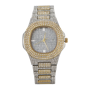 DAICY commercio all'ingrosso dei monili di vendita calda hiphop colore argento bling bling uomini di diamanti in <span class=keywords><strong>oro</strong></span> orologi ghiacciato fuori - Product Image 6