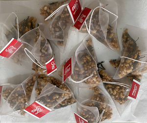 Sachet de thé vert Genmaicha japonais avec logo personnalisé Thé vert Genmaicha en feuilles avec feuilles de thé vert de riz brun rôti - Product Image 6